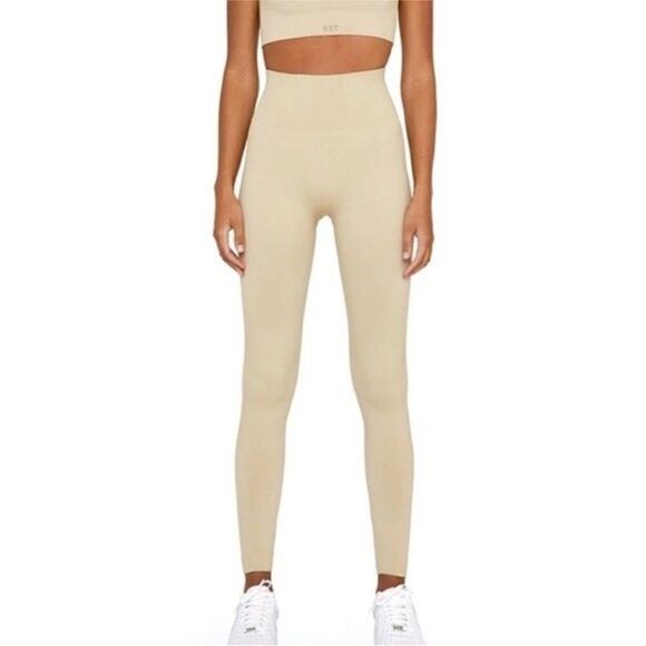 Set Active SculptFlex Seamless Leggings Neutral Toned sz S - Picture 1 of 5